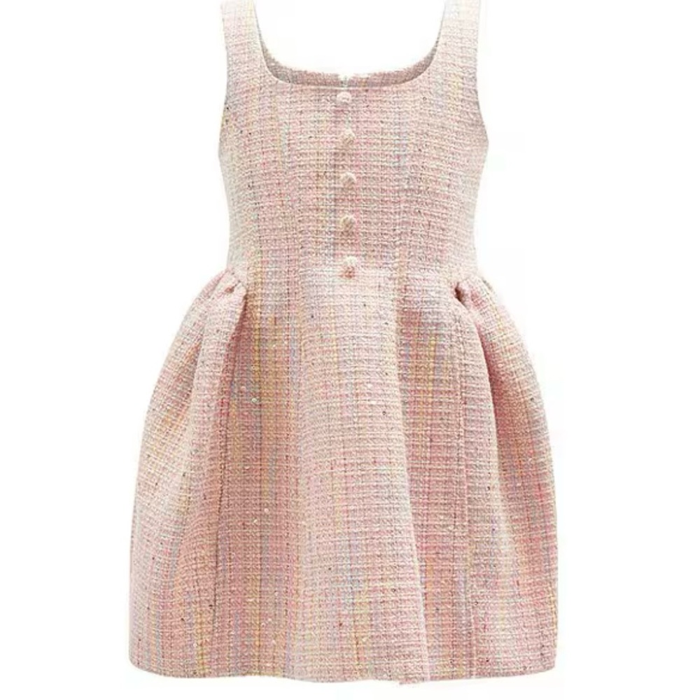 Bardot Blush Tweed Formal Kids Dress